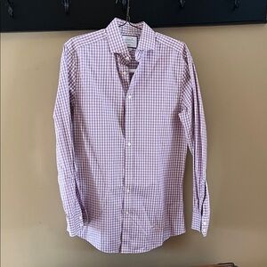 Charles Tyewhitt Lavender Checkered Button Down Shirt